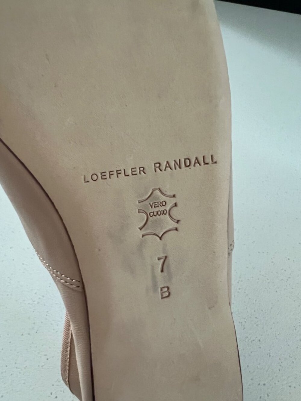 LOEFFLER RANDALL Landon light pink Leather Bow Ballerina Flats SIZE 7 - Picture 6 of 6